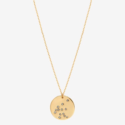 Collier doré verseau - galaxie - Verseau CAROLINE NAJMAN