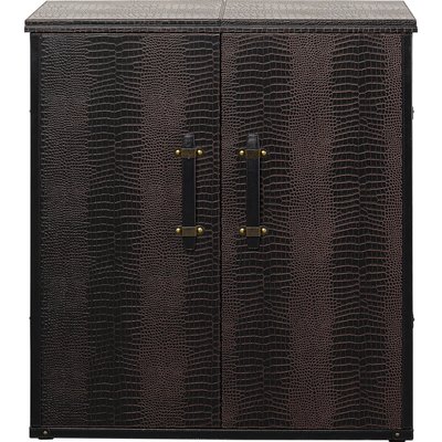 Bar-coffre en simili croco, GLOBETROTTER KARE DESIGN