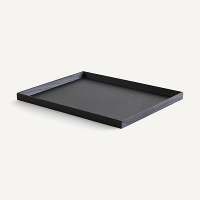 Tablett Katori, schwarz gebeizte Eiche, 45 x 35 cm AM.PM