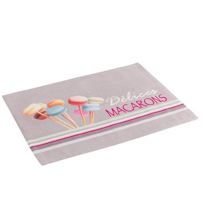 Set de table coton Delicieux Macarons DOUCEUR D'INTÉRIEUR