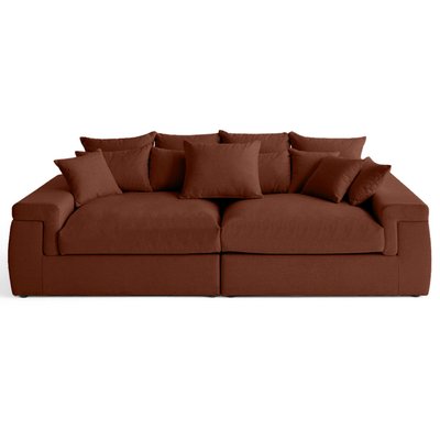 Sergio - canapé 4 places - assise profonde - en tissu LISA DESIGN