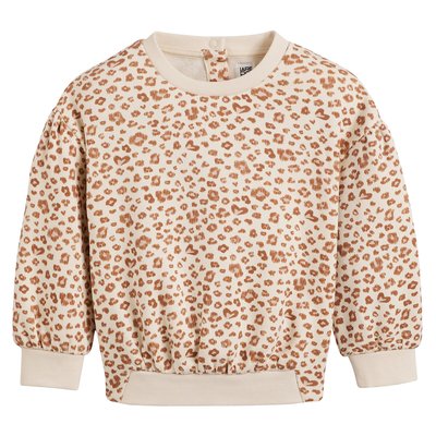 Sweatshirt mit rundem Ausschnitt und Leoprint LA REDOUTE COLLECTIONS