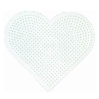 Plaque grand cœur perles plastique Midi HAMA