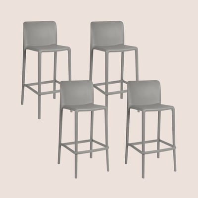 Tabourets de bar d'extérieur avec repose-pieds (lot de 4) - EOLE HELLIN, DEPUIS 1862