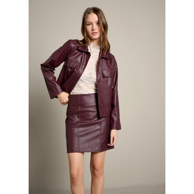 Jupe effet cuir texturé LOLALIZA