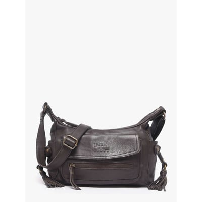 Sac bandoulière Cow cuir BASILIC PEPPER