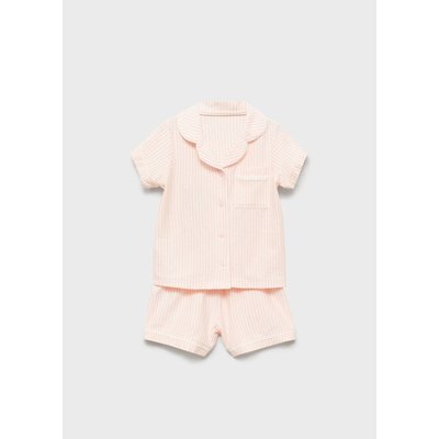 Pyjama court coton rayures MANGO BABY