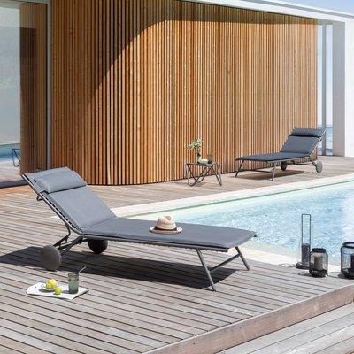 Lit bain de soleil matelassé - MIAMI II LAFUMA MOBILIER