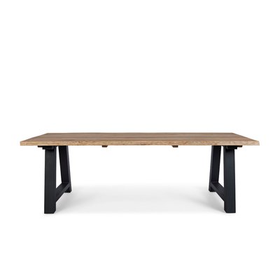 Table de jardin en teck et métal anthracite L240 10 places - MATALA HELLIN, DEPUIS 1862