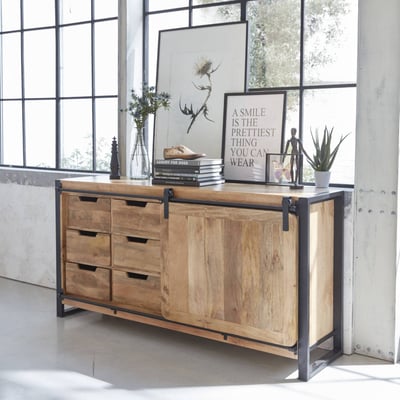 Buffet en bois de manguier NEW YORK MADE IN MEUBLES 