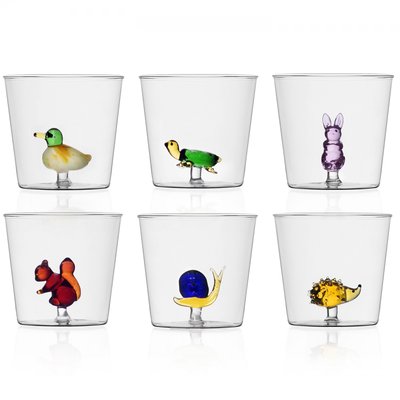 Lot de 6 verres Animaux ICHENDORF