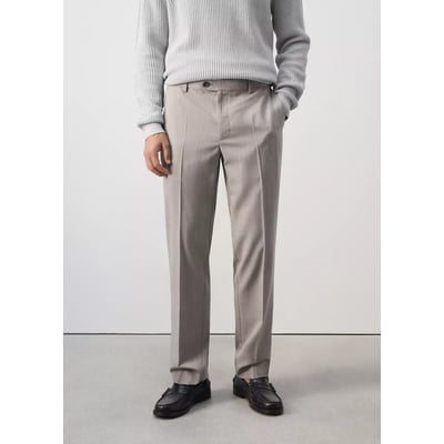 Pantalon laine mélangée regular-fit MANGO MAN