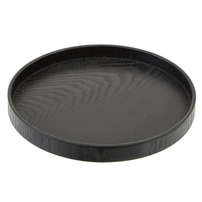Small Black Fir Wood Tray SO'HOME