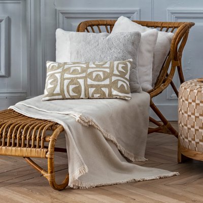 Plaid en 100% coton gratté à chevrons  HAIDEN MADURA
