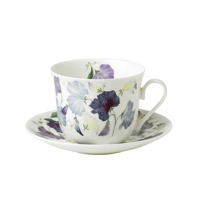 Déjeuner 45 cl et sous-tasse Sweety violet ROY KIRKHAM