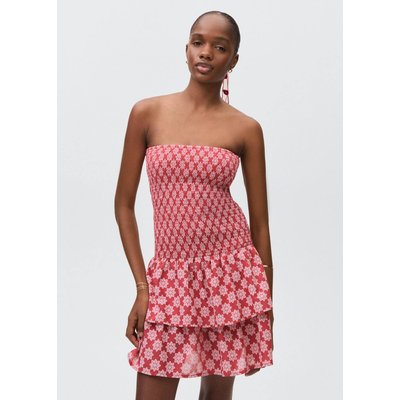 Robe froncée volants MANGO TEEN