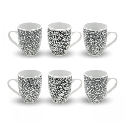 Lot de 6 mugs, VILLA LES PINS ARD TIME