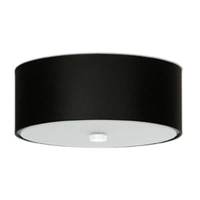 Plafonnier Tissu Noir E27 3 Skala EDEN