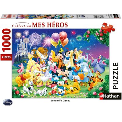 Puzzle La Famille Disney 1000 pcs NATHAN