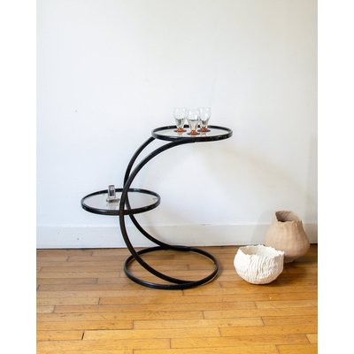 Table d'appoint en métal Hanna N°357 - Bon état DEBONGOUT