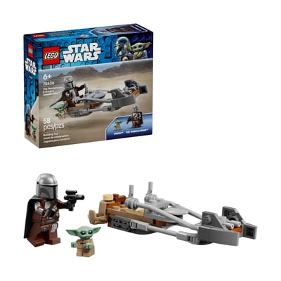 Star Wars Le speeder bike du Mandalorien et Grogu LEGO