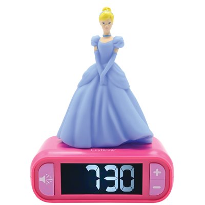 Réveil avec veilleuse Disney Princesses Cendrillon 3D LEXIBOOK