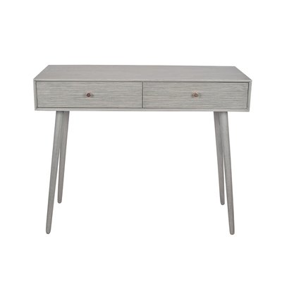Scandi Textured Wood 2 Drawer Console Table SO'HOME