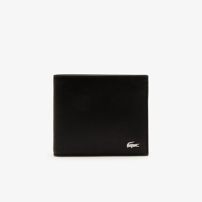 Coffret portefeuille et porte-cartes  en cuir LACOSTE