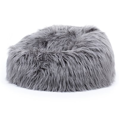 Pouf classique imitation fourrure mongole Oeko-Tex® ICON