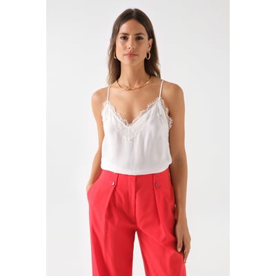 TOP EN SATIN AVEC DÉTAILS EN DENTELLE SALSA JEANS