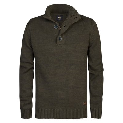 Pull col montant boutonné PETROL INDUSTRIES