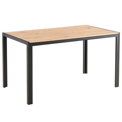Table à manger 140 x 80 x 76,5 cm en MDF avec finition mélamine, LIPA OVIALA