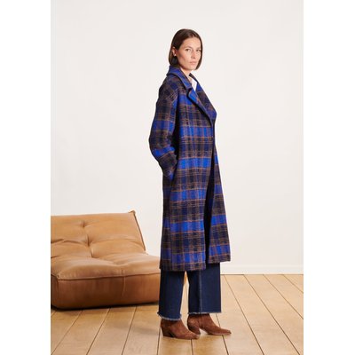 Manteau long à carreaux LA FEE MARABOUTEE