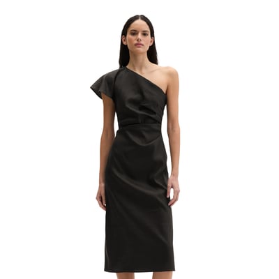 Robe en forme d'une épaule en viscose-lin stretch MARC O'POLO