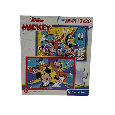Puzzles 2x20 pièces Mickey et ses amis Disney - Bon état CLEMENTONI