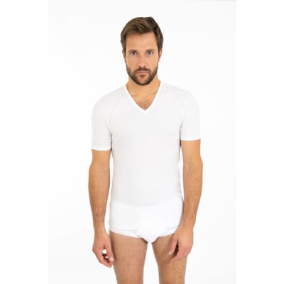 T-shirt col V en coton léger ARMOR-LUX