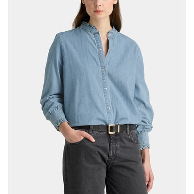 Chemise droite detroit en coton GALERIES LAFAYETTE