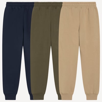 Pack of 3 Warm Elasticated Joggers LA REDOUTE COLLECTIONS