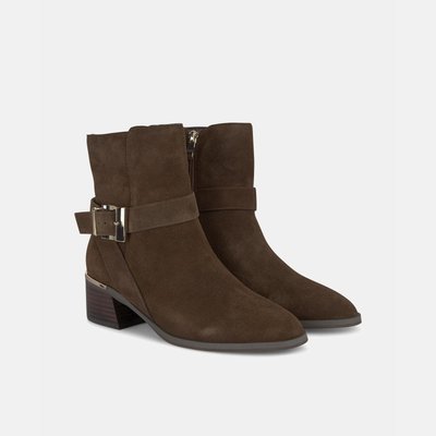 Bottines en cuir avec détail de boucle ALMA EN PENA