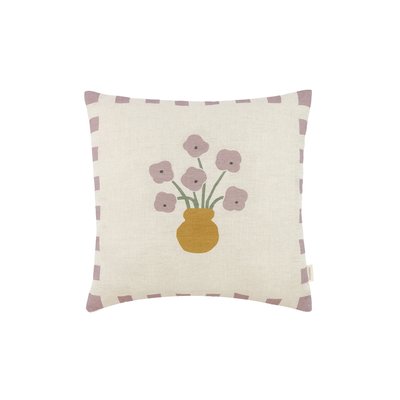 Coussin carré en lin français VIBES NOBODINOZ