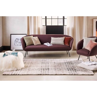 Tapis à poils longs doux pour salon et chambre , NORA ESPRIT