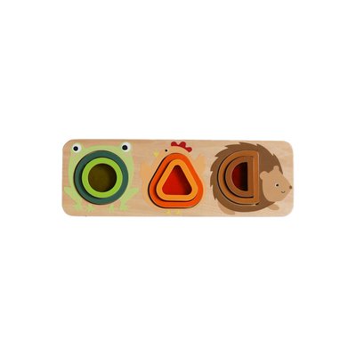 Planche optique avec formes d'animaux en bois FSC® VERTBAUDET