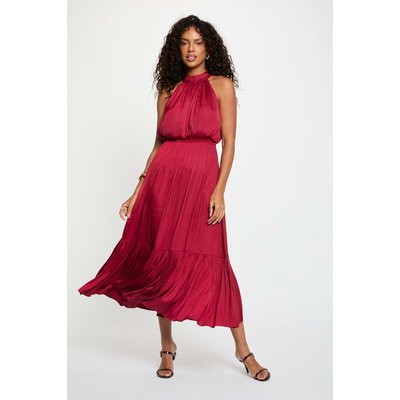 Robe longue évasée fluide MORGAN