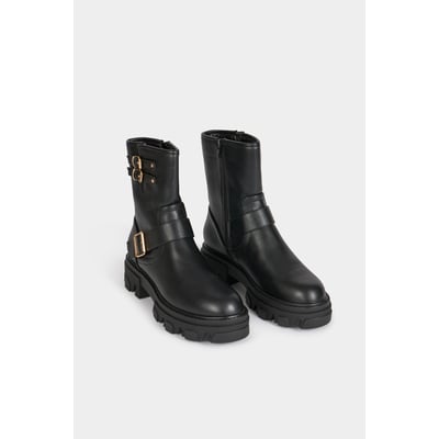 Bottines motardes avec boucles MORGAN
