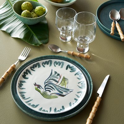 Set of 4 Strazou Stoneware Dessert Plates AM.PM