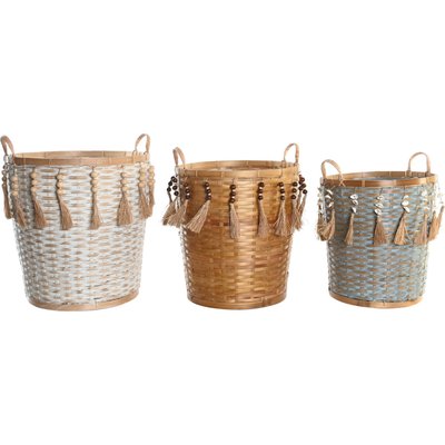 Paniers en bambou tressé (lot de 3), Balines RECOLLECTION