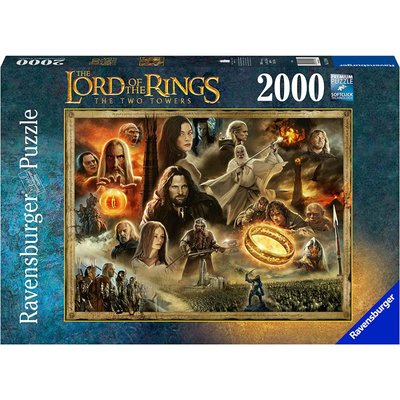 Puzzle 2000 pièces - Les Deux Tours / Le Seigneur des anneaux RAVENSBURGER
