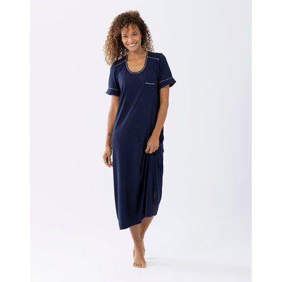 Chemise de nuit manches courtes en coton modal LES INTEMPORELLES A11 LE CHAT
