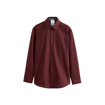 Chemise slim habillée en coton à liseré NEXT