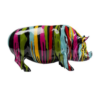 Déco cochon coulées de peinture KARE DESIGN